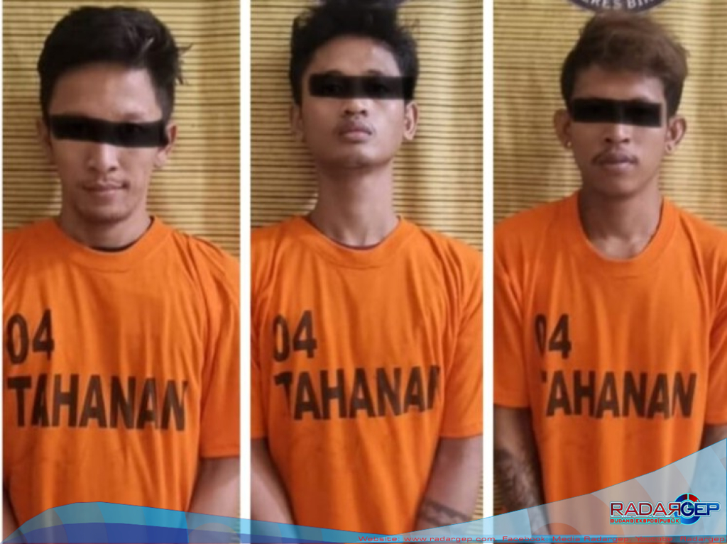 Jual Narkoba Dekat Rumah Ibadah, Tiga Orang Pria di Gelandang ke Polres Binjai